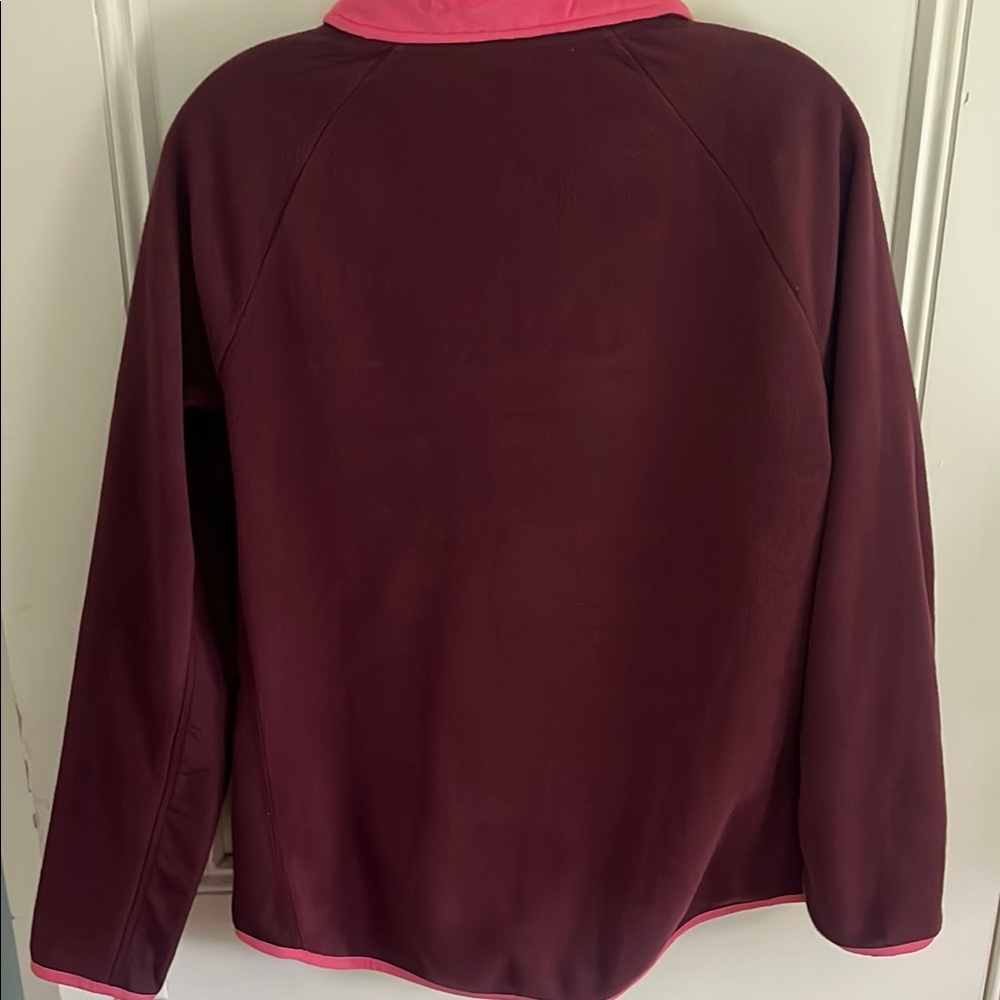 Talbots Red and Pink Long Sleeve Fleece Hoodie - Picture 5 of 5